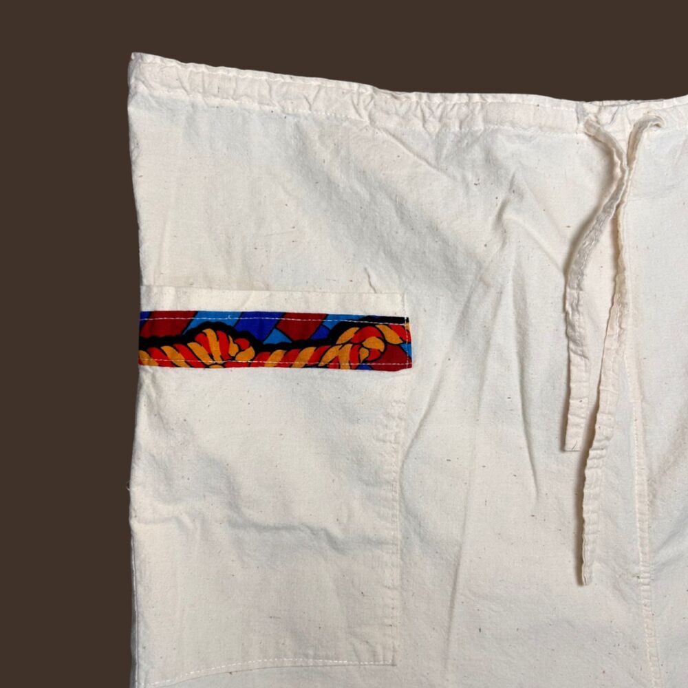 Vintage Antigua West Indies Canvas Pull On Shorts - Picture 2 of 7